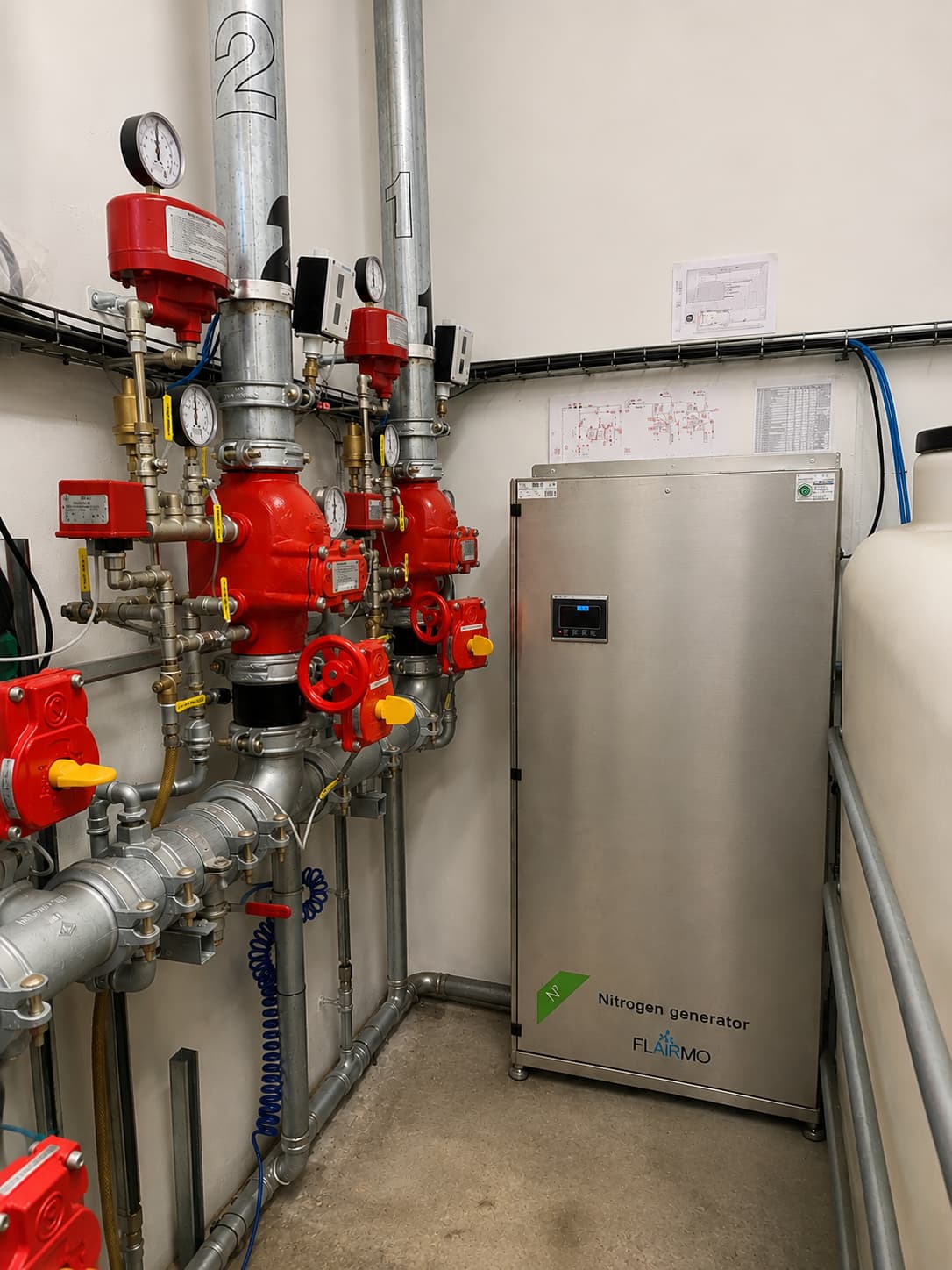 N2G-DS4000 nitrogen generator for dry sprinkler installation